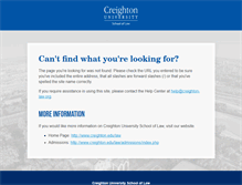 Tablet Screenshot of creighton-law.org